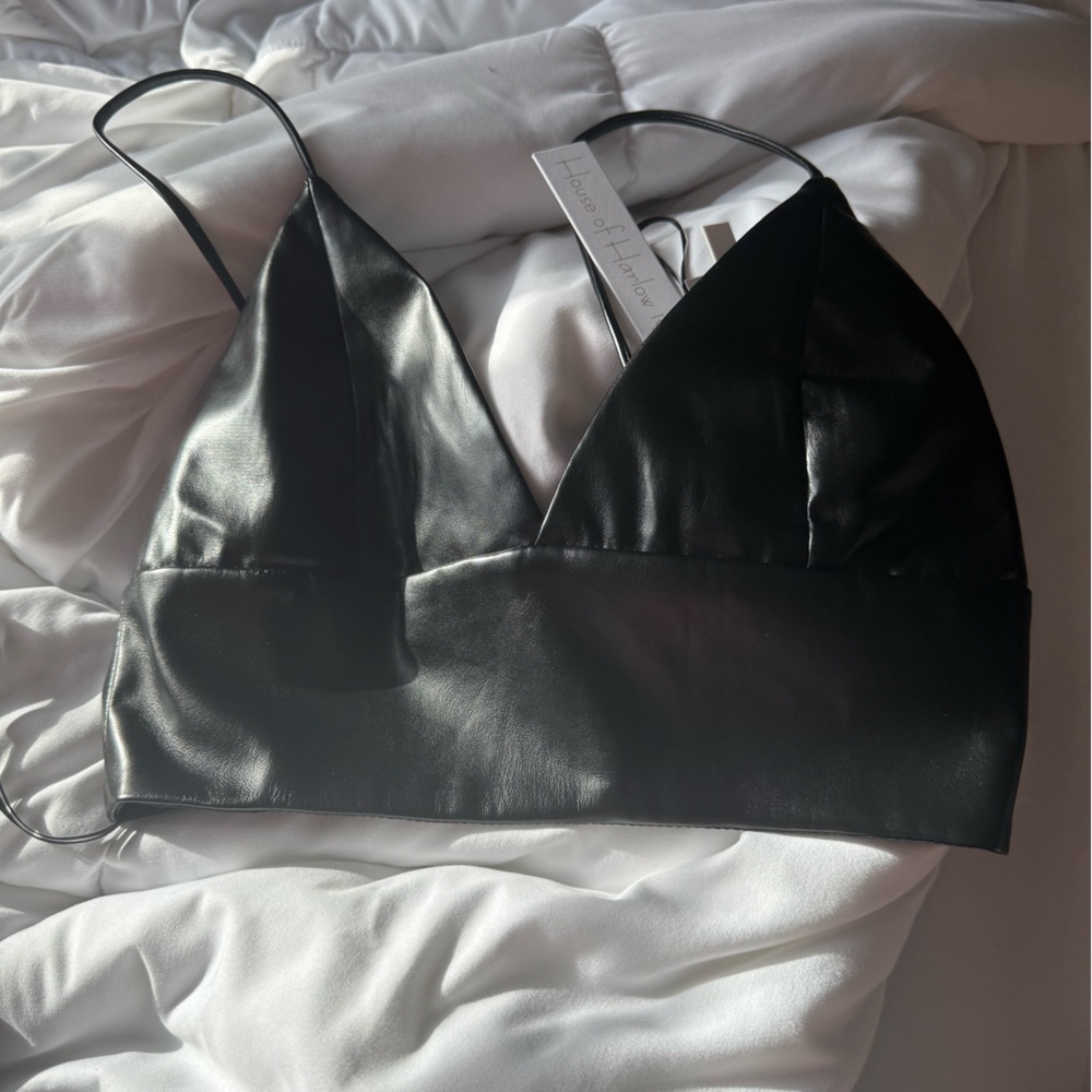 House of Harlow 1960 Black Mesh Bra